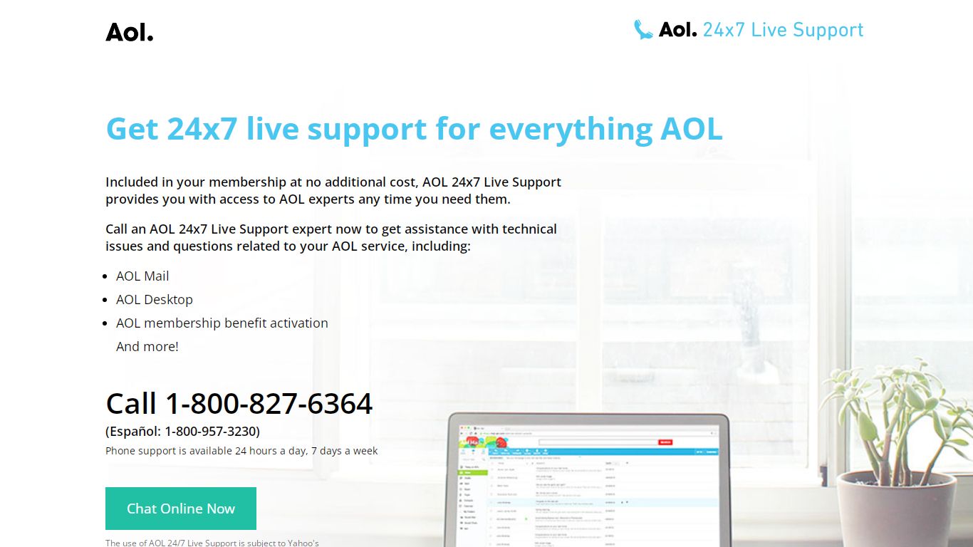 AOL 24x7 Live Support—for everything AOL